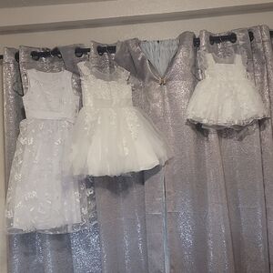 Elegant White Lace Kids Dress
